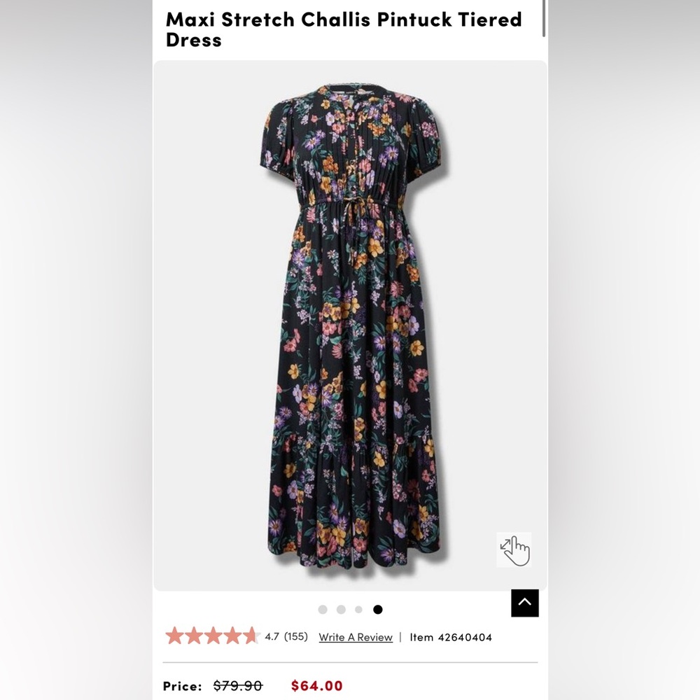 NWT Torrid Maxi Dress (1x) 14-16